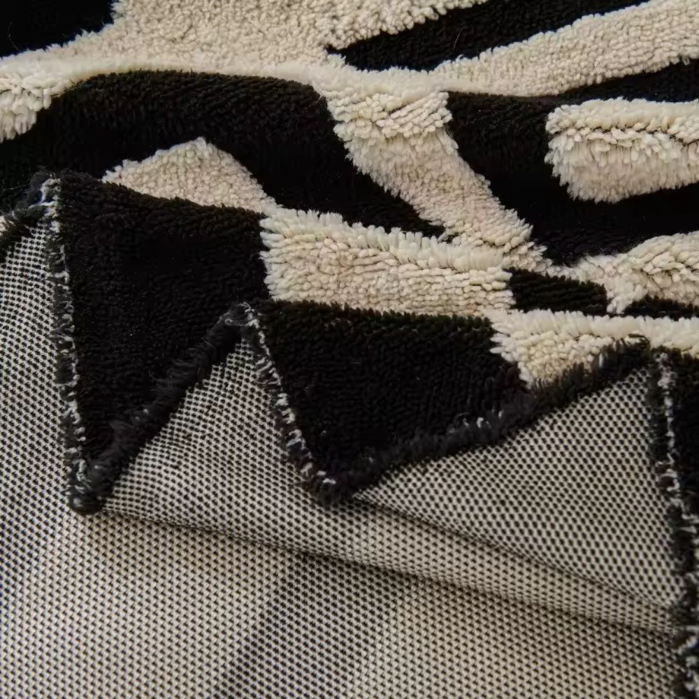 Modern Geometric Sofa Cover Cotton Blend
