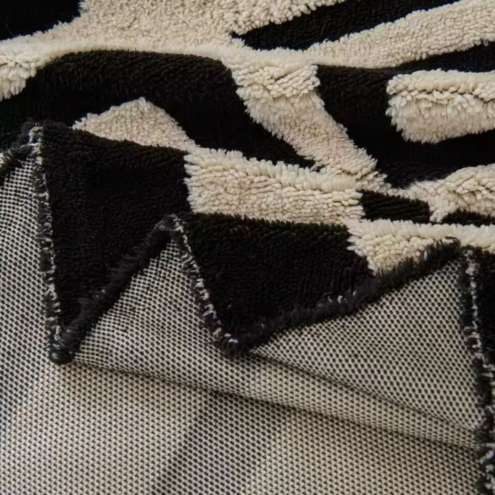 Modern Geometric Sofa Cover Cotton Blend