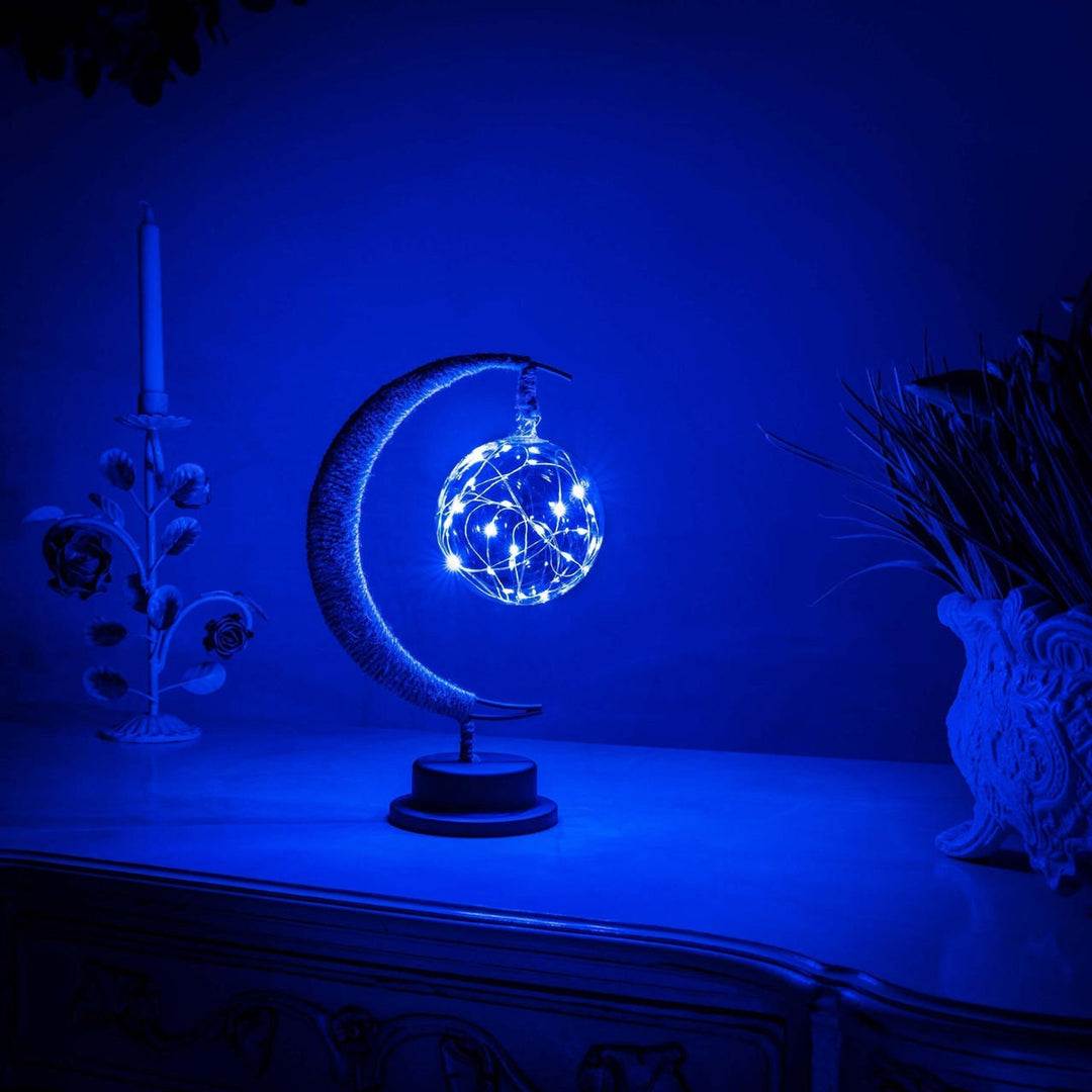 LED Lunar Lamp - Enchanted Moon Night Light for Bedroom, Nursery &amp; Home Decor