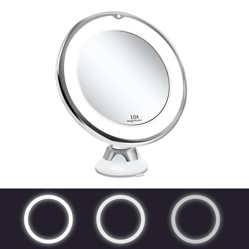 Cosmetic mirror with lighting – LED makeup mirror with magnification function