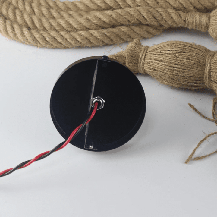 Vintage Hemp Rope Pendant Light