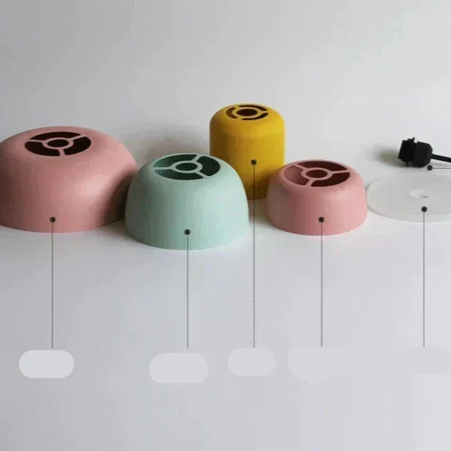 LuminaGlow - Modern Pendant Light in Scandinavian Macaron Style