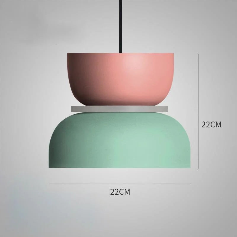 LuminaGlow - Modern Pendant Light in Scandinavian Macaron Style