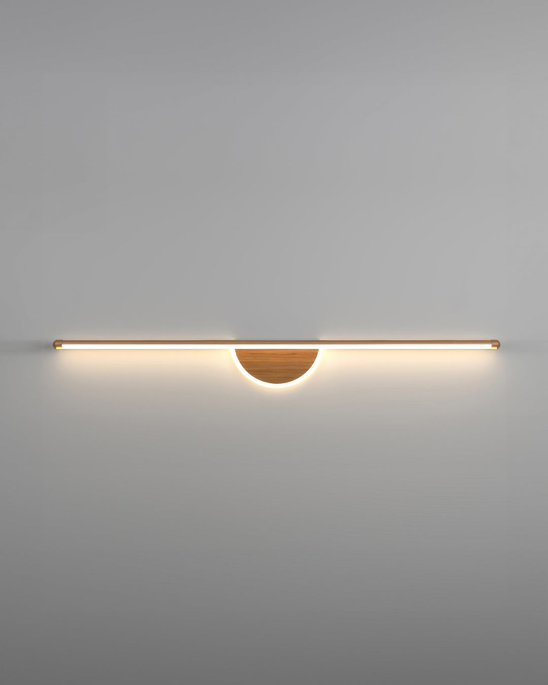 Modern Wall Lamp made of Wooden Arch