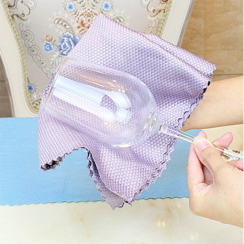 Wipe Glass Mirror Wipes Cleaning Cloth Thickening Grease Kitchen Wipe |