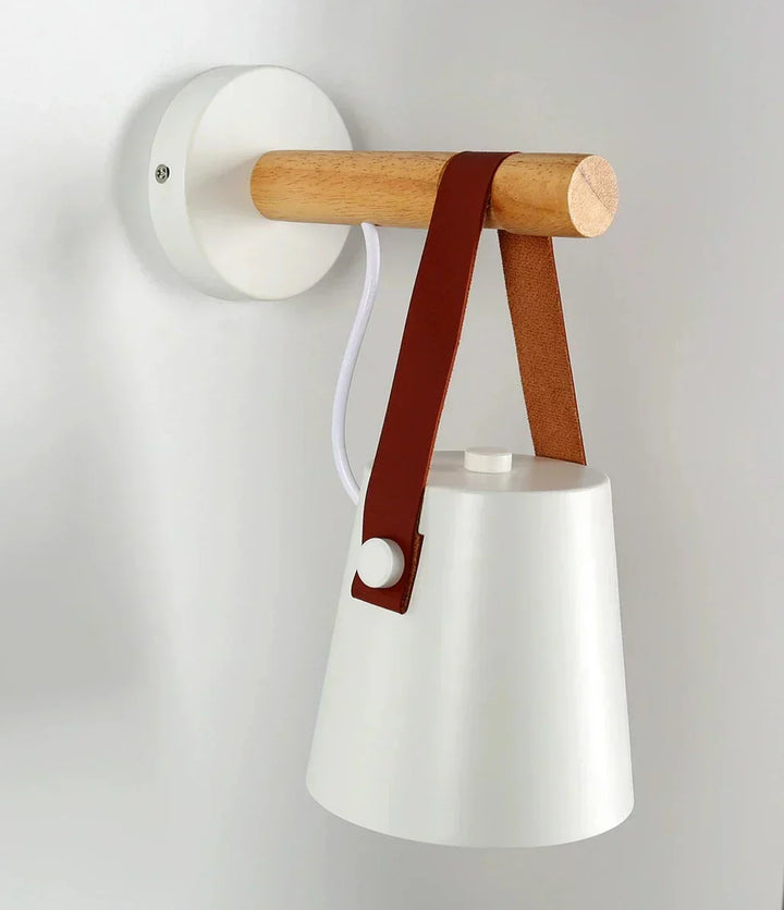 Wood Nordic Hanging Wall Lamp