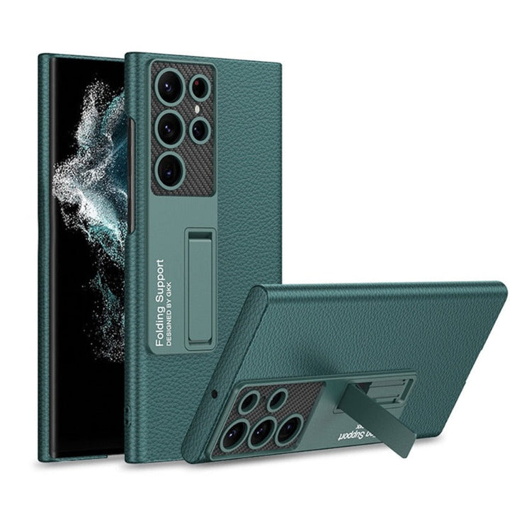 Luxurious, ultra-thin leather phone case, shockproof, for Samsung Galaxy 23