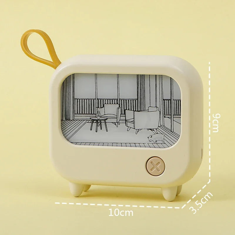 Mini TV Painting LED Night Light